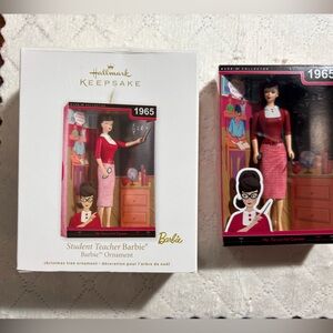 Hallmark student teacher barbie ornament